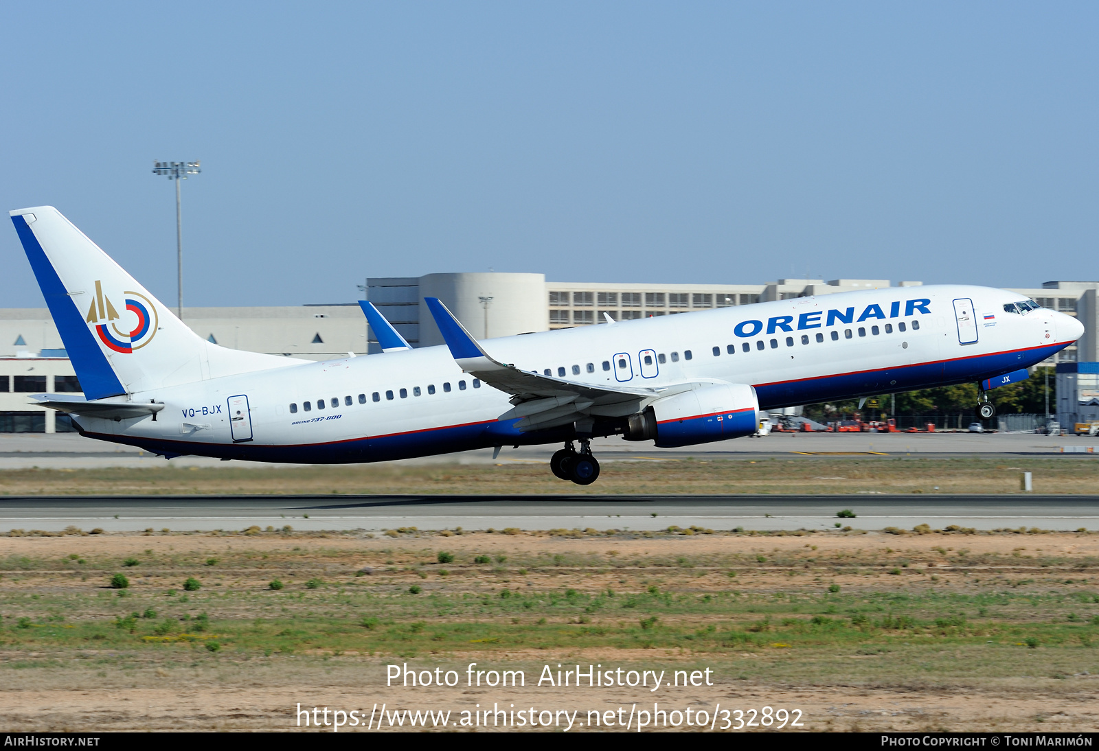 Aircraft Photo of VQ-BJX | Boeing 737-86N | Orenair | AirHistory.net #332892