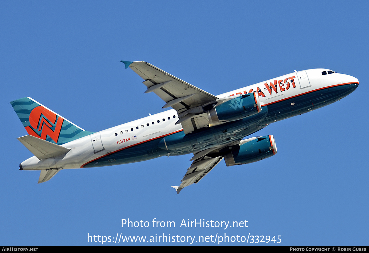 Aircraft Photo of N817AW | Airbus A319-132 | America West Airlines | AirHistory.net #332945