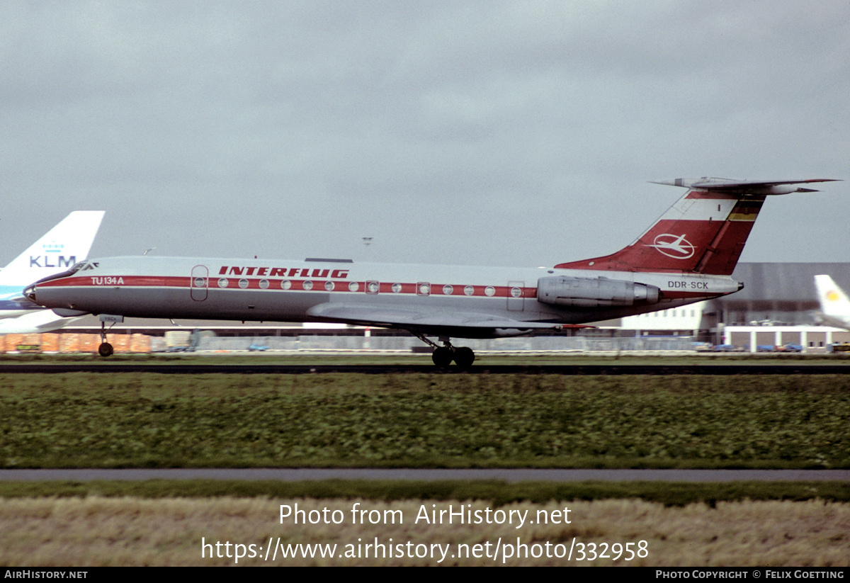 Aircraft Photo of DDR-SCK | Tupolev Tu-134AK | Interflug | AirHistory.net #332958