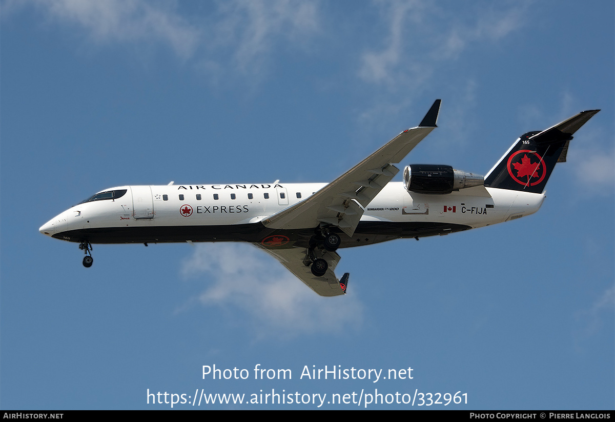 Aircraft Photo of C-FIJA | Bombardier CRJ-200ER (CL-600-2B19) | Air Canada Express | AirHistory.net #332961