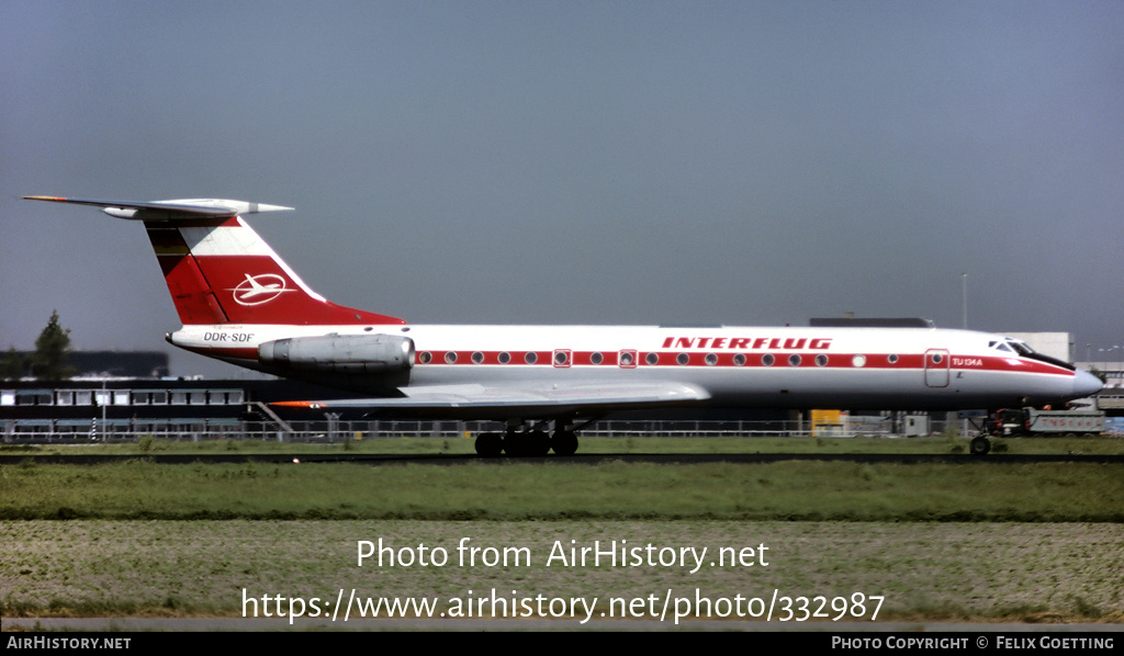 Aircraft Photo of DDR-SDF | Tupolev Tu-134AK | Interflug | AirHistory.net #332987