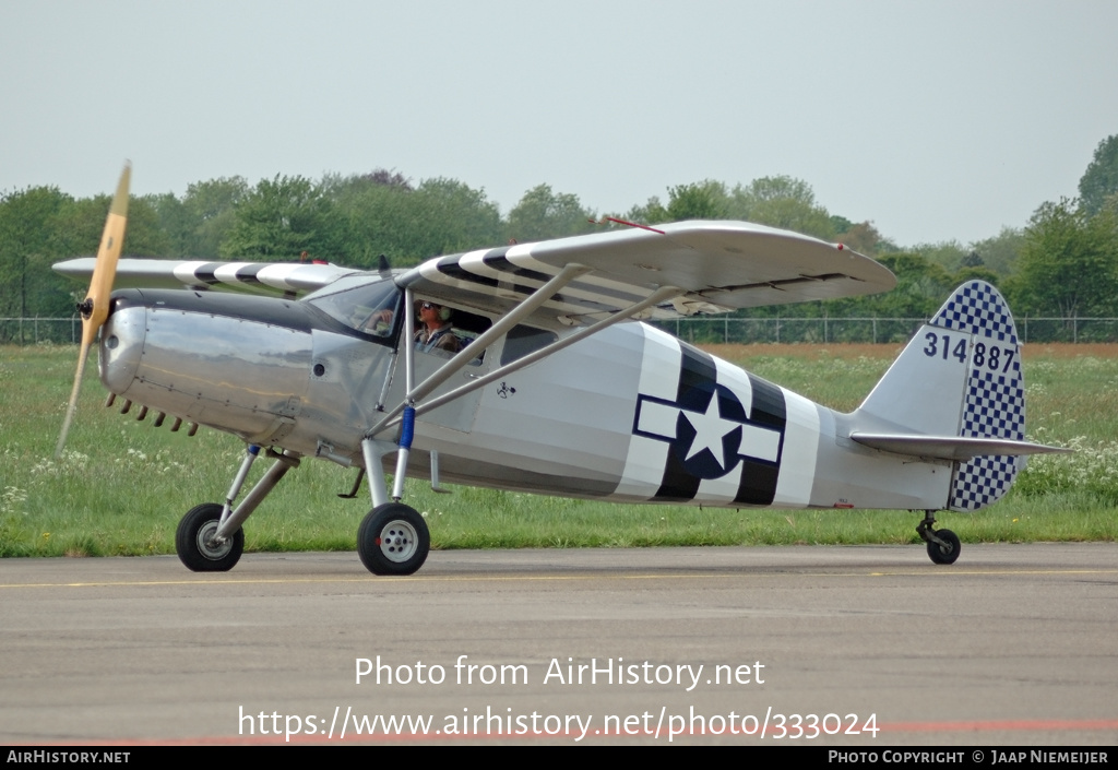 Aircraft Photo of G-AJPI / 314887 | Fairchild 24R-46A | USA - Air Force | AirHistory.net #333024