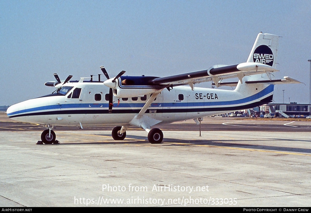 Aircraft Photo of SE-GEA | De Havilland Canada DHC-6-300 Twin Otter | Swedair | AirHistory.net #333035