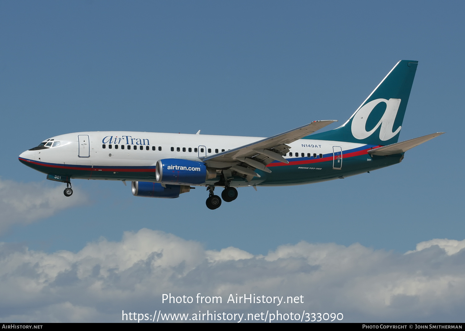 Aircraft Photo of N149AT | Boeing 737-76N | AirTran | AirHistory.net #333090