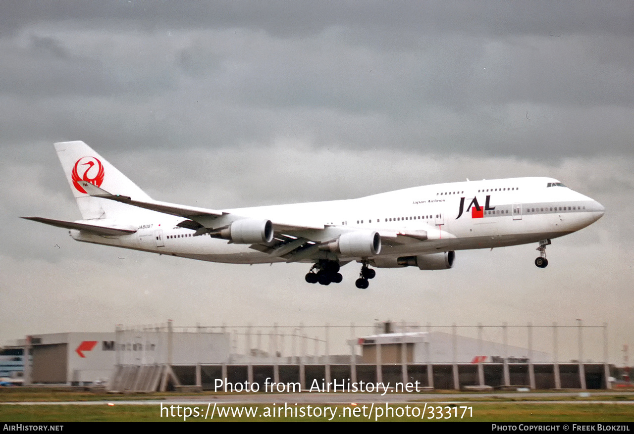 Aircraft Photo of JA8087 | Boeing 747-446 | Japan Airlines - JAL | AirHistory.net #333171