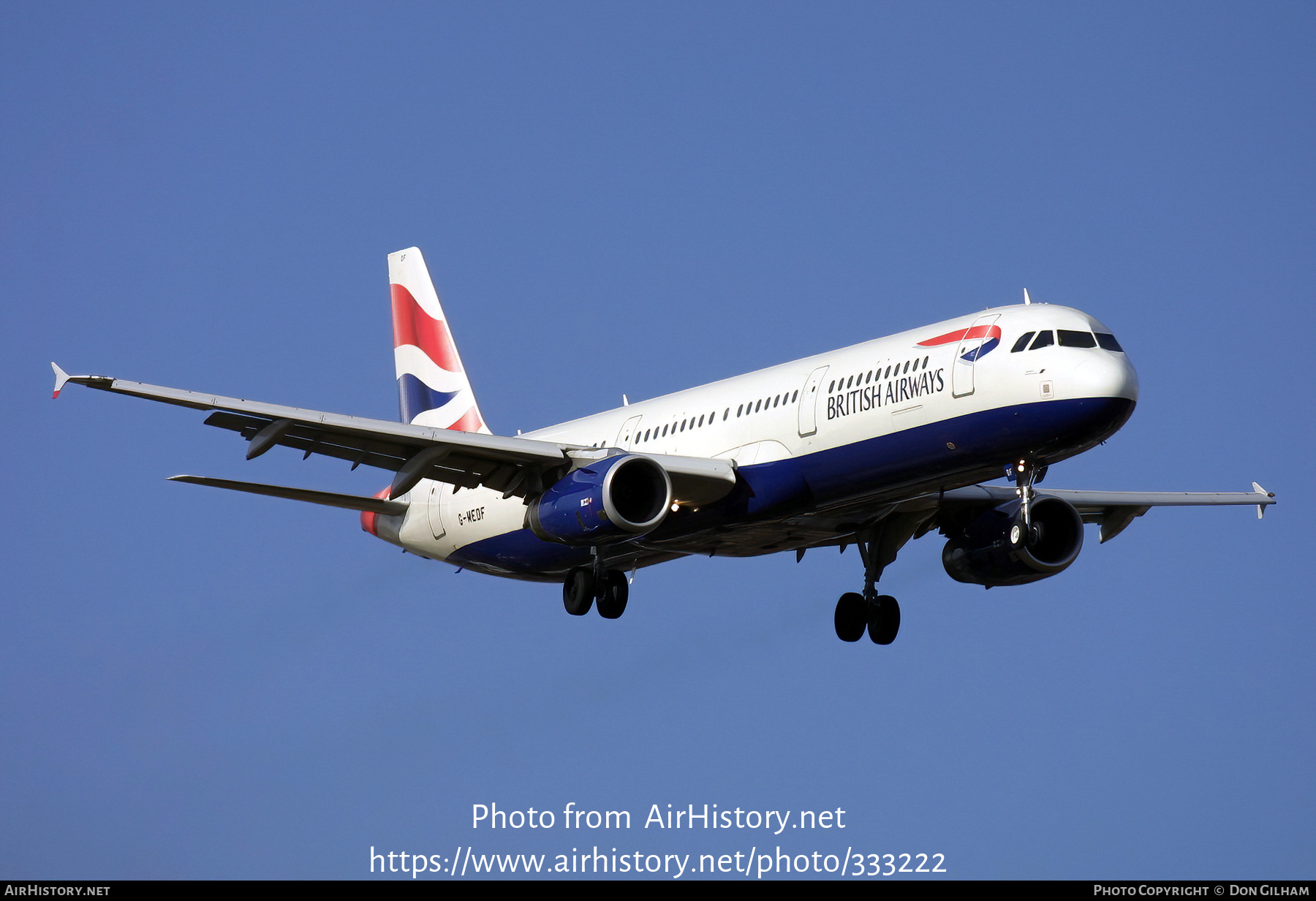 Aircraft Photo of G-MEDF | Airbus A321-231 | British Airways | AirHistory.net #333222