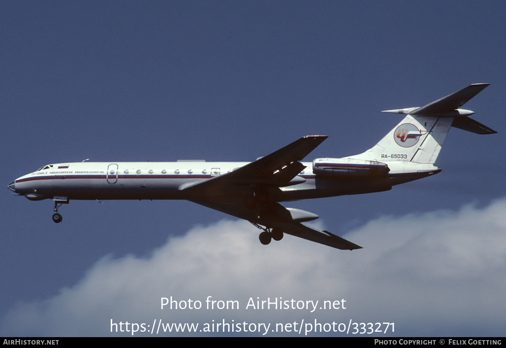 Aircraft Photo of RA-65033 | Tupolev Tu-134A-3 | Cheboksary Aviation Enterprise | AirHistory.net #333271