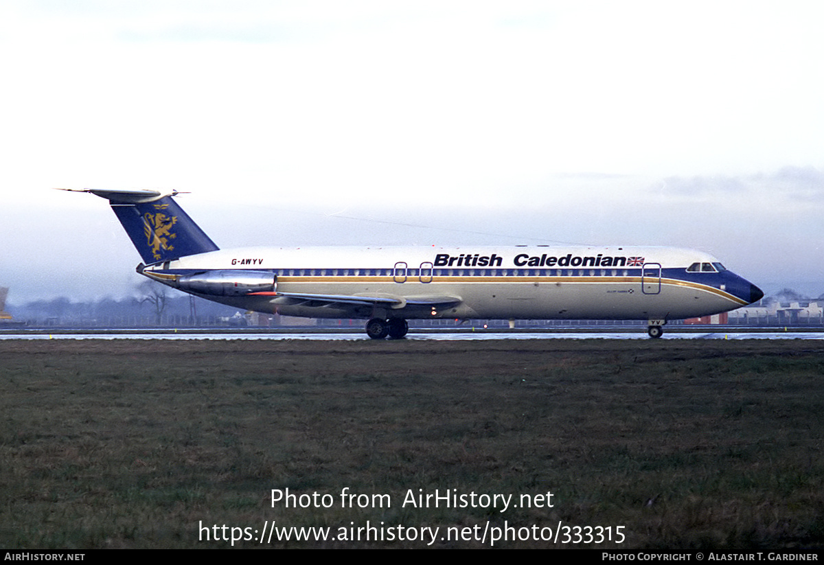 Aircraft Photo of G-AWYV | BAC 111-501EX One-Eleven | British Caledonian Airways | AirHistory.net #333315