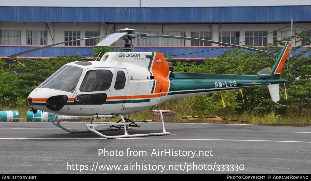 Aircraft Photo of 9M-LOG | Aerospatiale AS-350FX | Erickson Air-Crane | AirHistory.net #333330