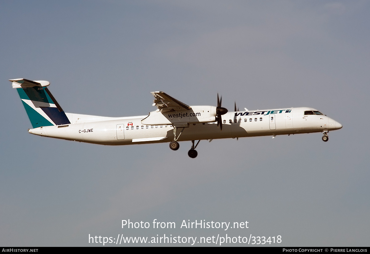 Aircraft Photo of C-GJWE | Bombardier DHC-8-402 Dash 8 | WestJet | AirHistory.net #333418