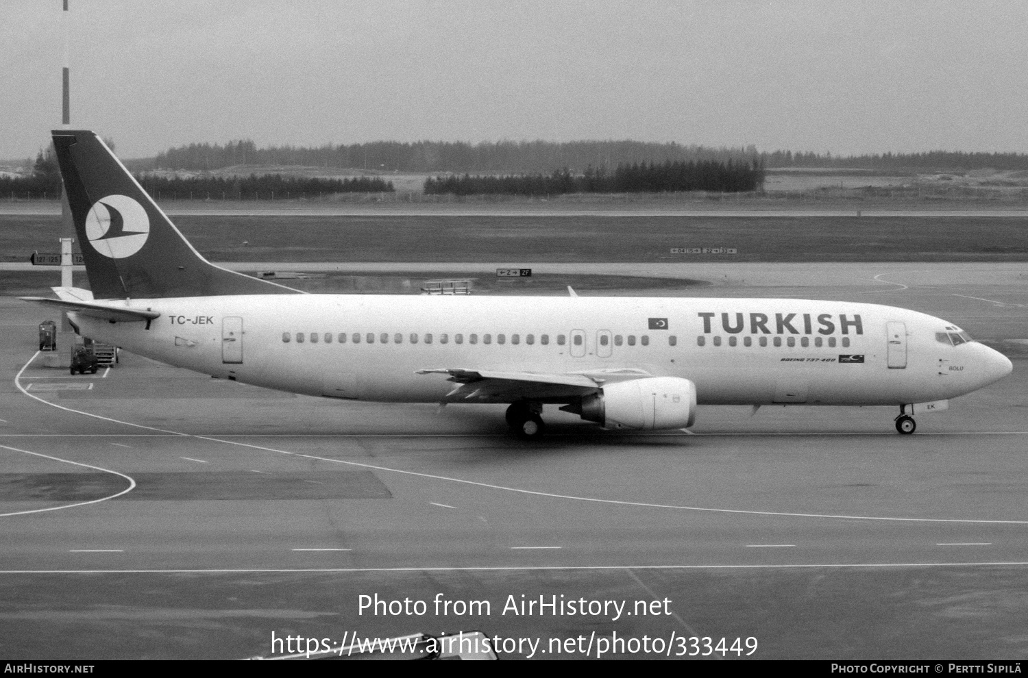 Aircraft Photo of TC-JEK | Boeing 737-4Q8 | Turkish Airlines | AirHistory.net #333449