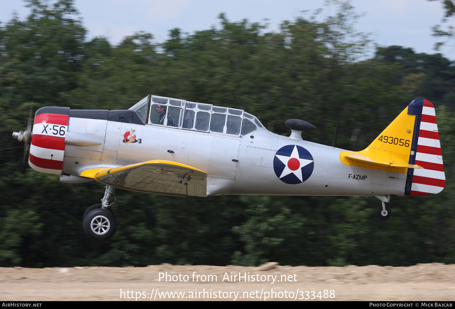 Aircraft Photo of F-AZMP / 493056 | North American T-6G Texan | USA - Air Force | AirHistory.net #333488