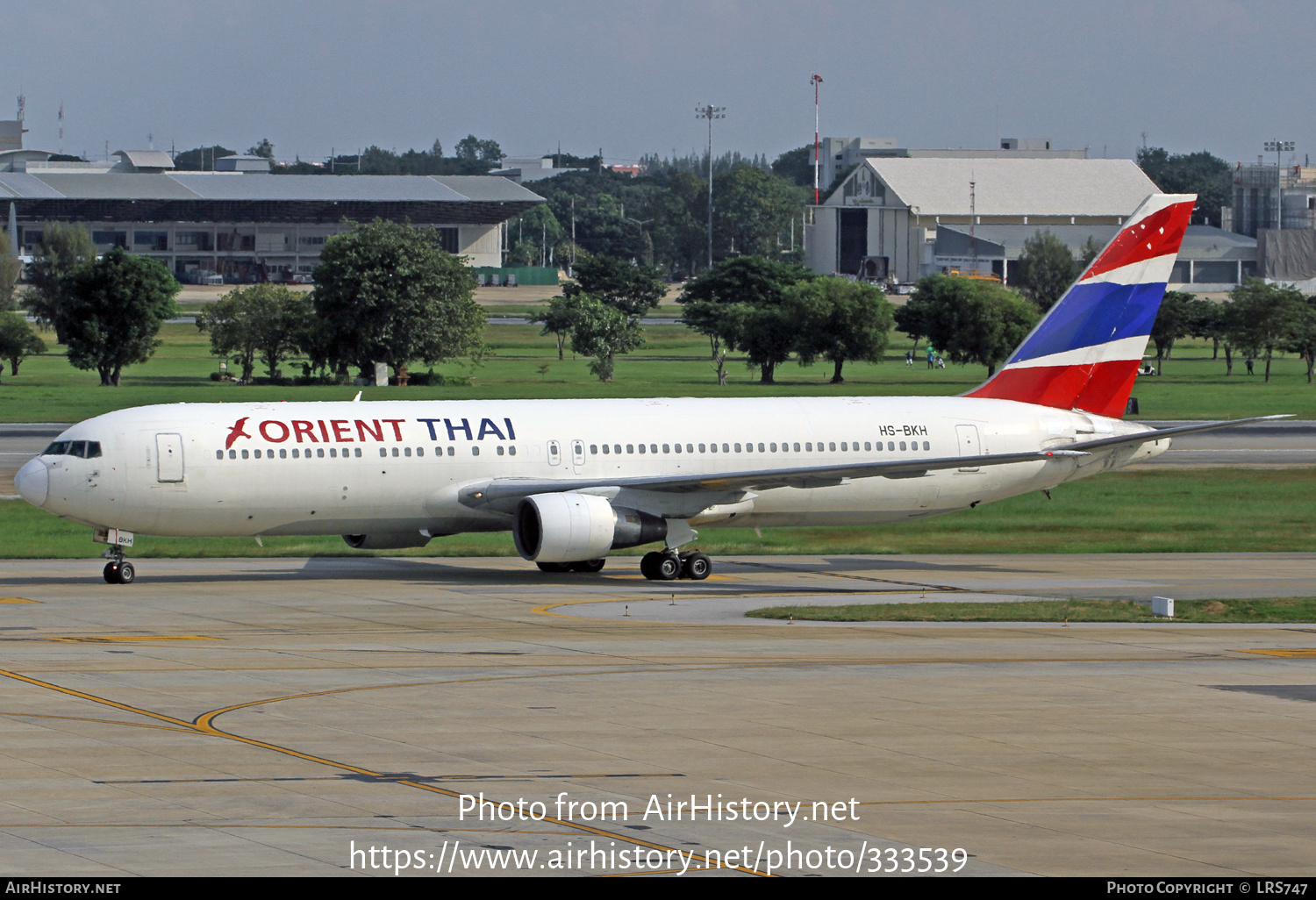 Aircraft Photo of HS-BKH | Boeing 767-346 | Orient Thai Airlines | AirHistory.net #333539