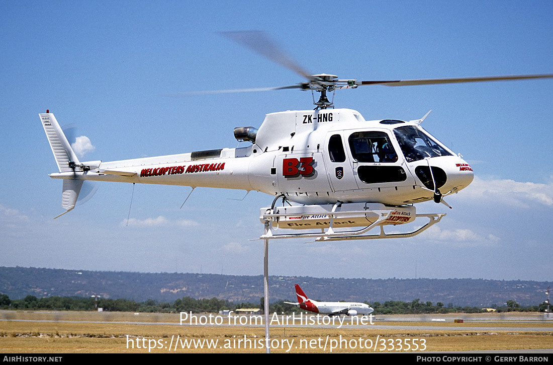 Aircraft Photo of ZK-HNG | Aerospatiale AS-350B-3 Ecureuil | Helicopters Australia | AirHistory.net #333553