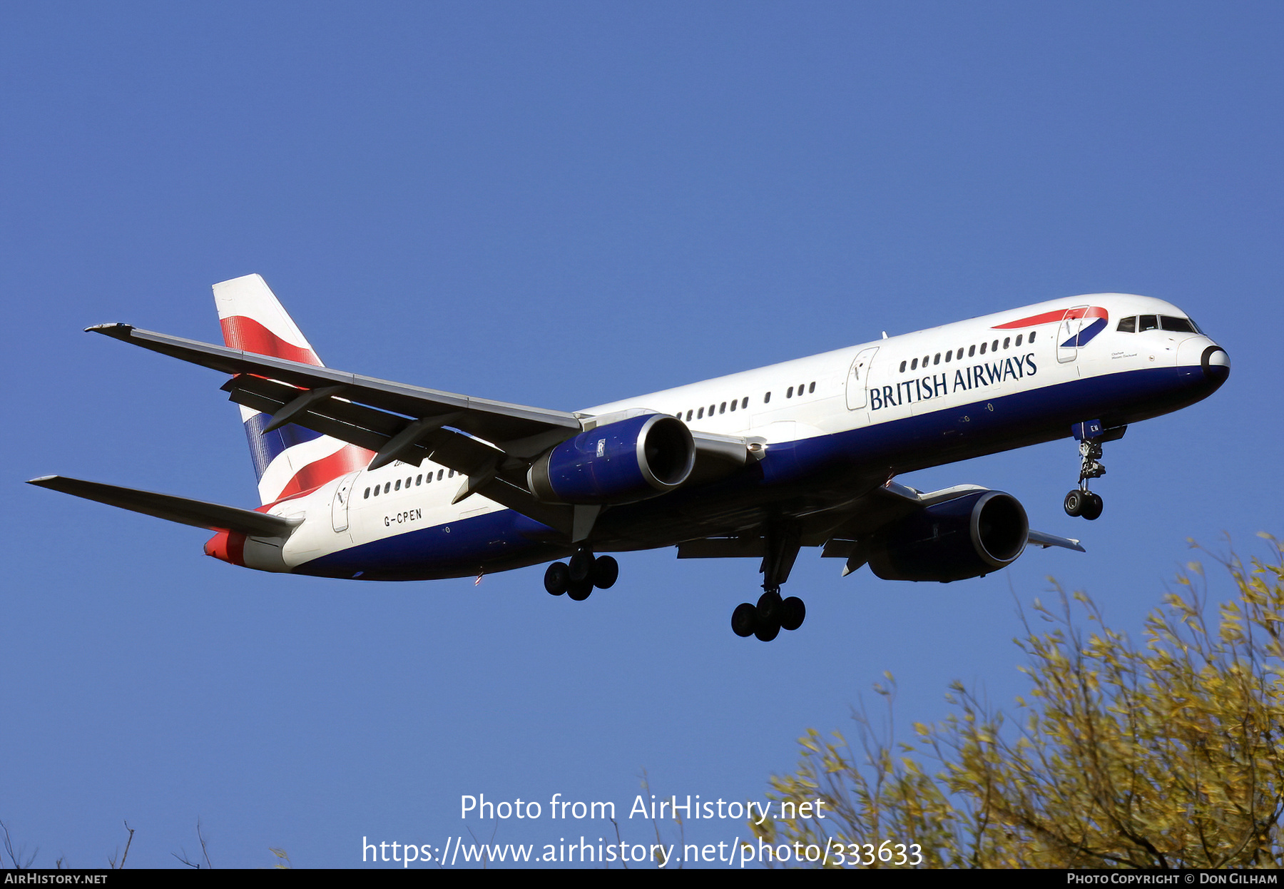 Aircraft Photo of G-CPEN | Boeing 757-236 | British Airways | AirHistory.net #333633