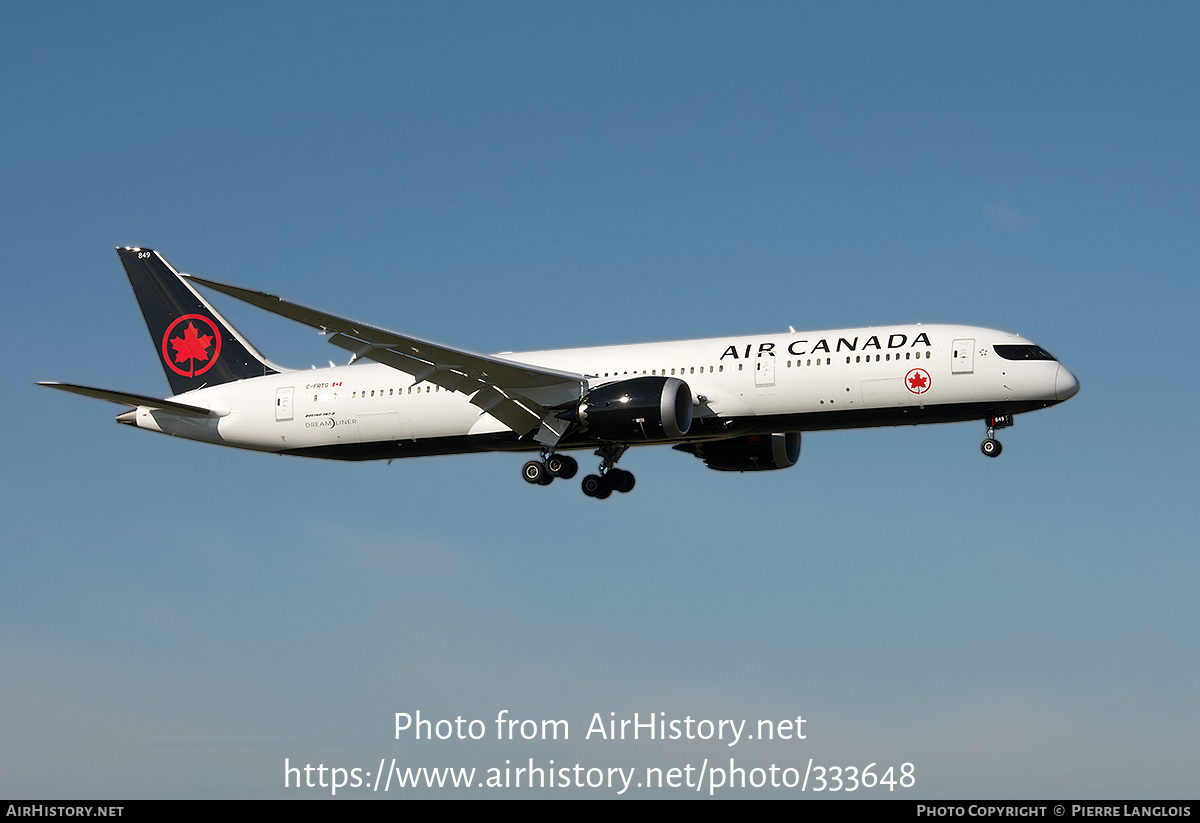 Aircraft Photo of C-FRTG | Boeing 787-9 Dreamliner | Air Canada | AirHistory.net #333648