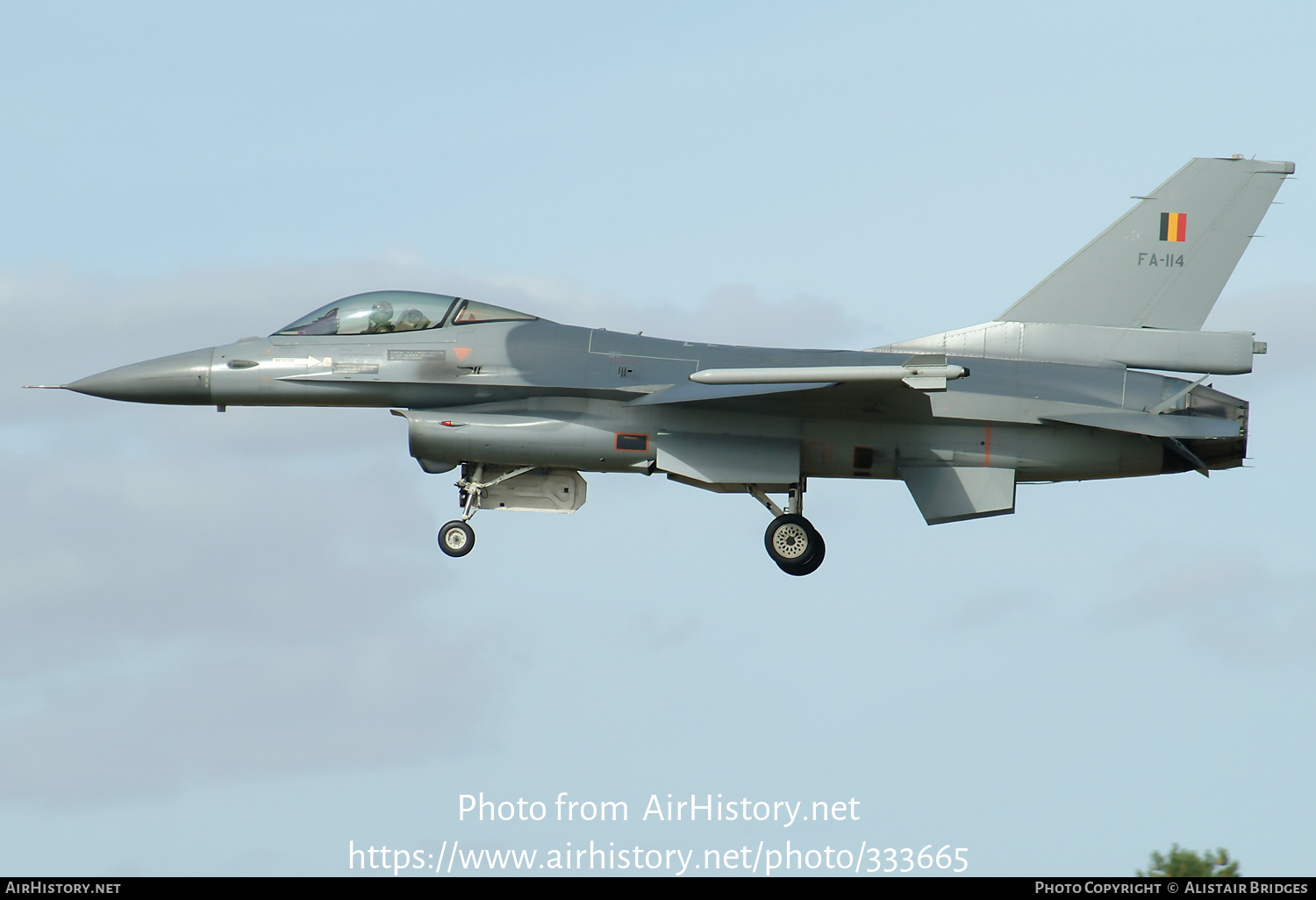 Aircraft Photo of FA-114 | General Dynamics F-16A Fighting Falcon | Belgium - Air Force | AirHistory.net #333665