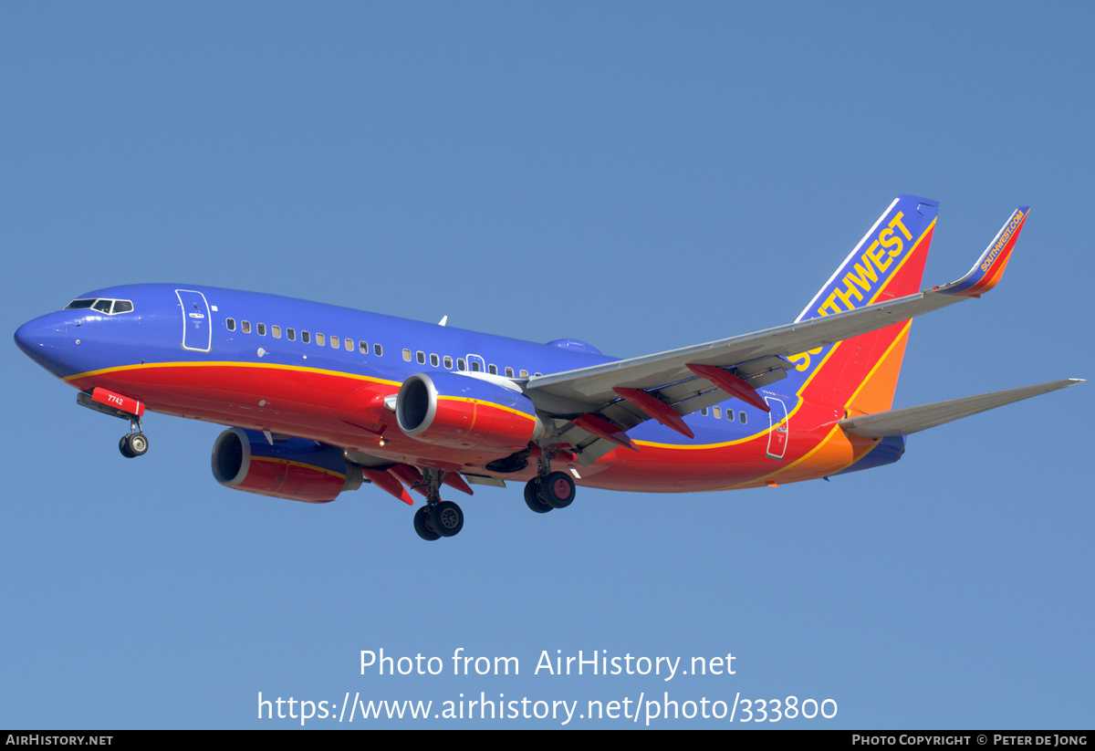 Aircraft Photo of N7442B | Boeing 737-7BD | Southwest Airlines | AirHistory.net #333800