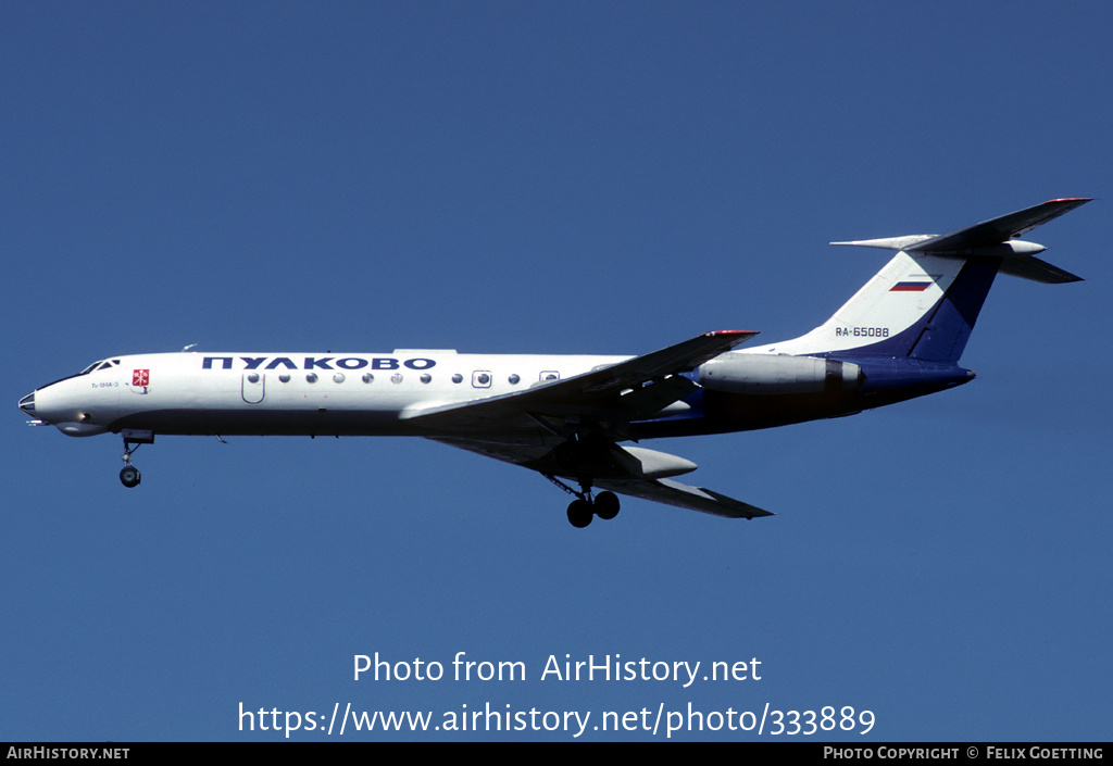 Aircraft Photo of RA-65088 | Tupolev Tu-134A-3 | Pulkovo Airlines | AirHistory.net #333889