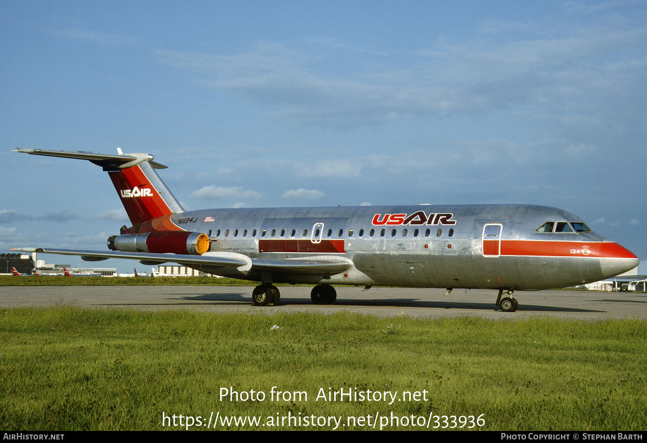 Aircraft Photo of N1134J | BAC 111-203AE One-Eleven | USAir | AirHistory.net #333936