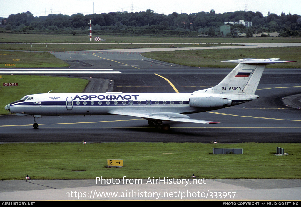 Aircraft Photo of RA-65090 | Tupolev Tu-134A | Aeroflot | AirHistory.net #333957