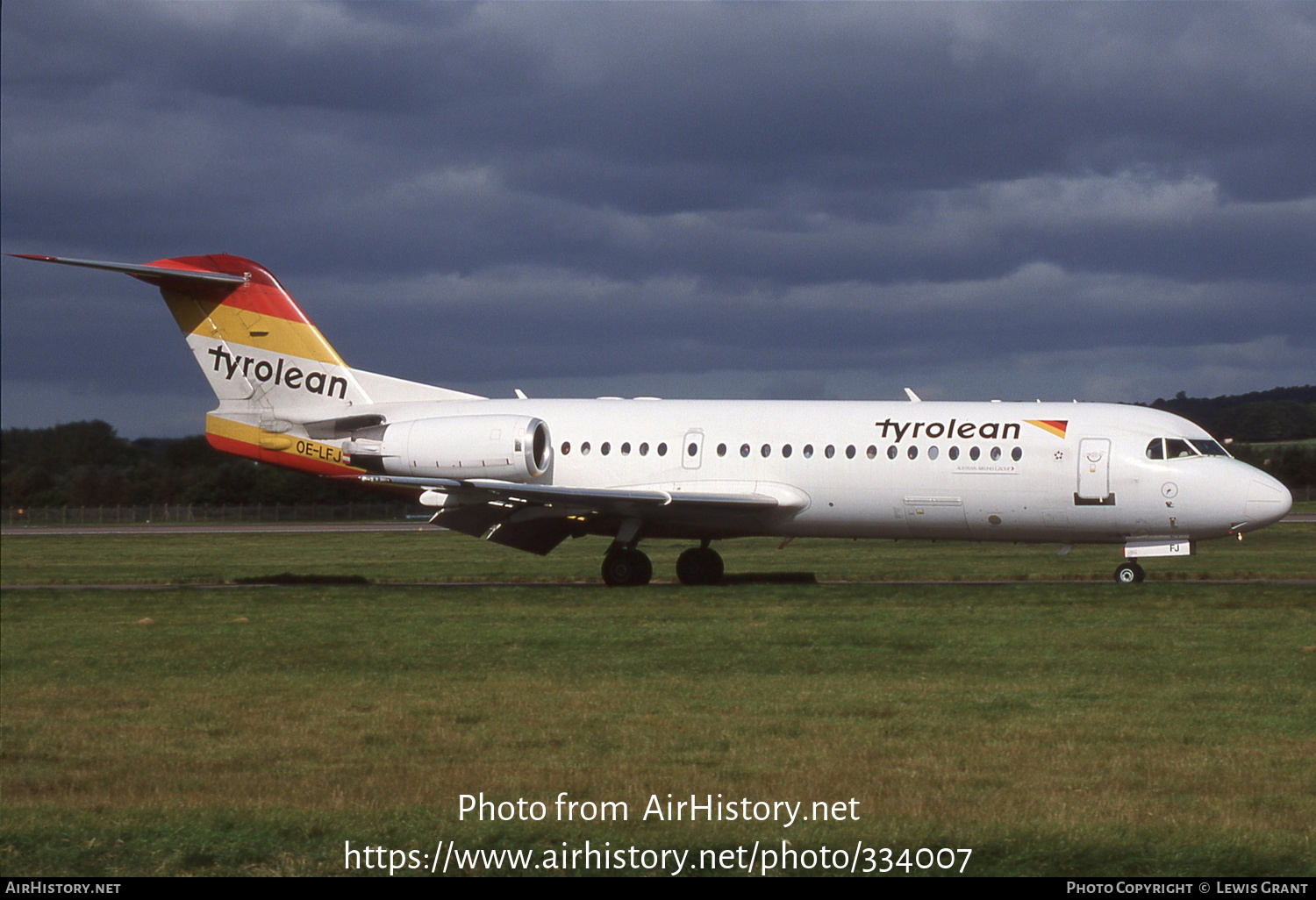 Aircraft Photo of OE-LFJ | Fokker 70 (F28-0070) | Tyrolean Airways | AirHistory.net #334007