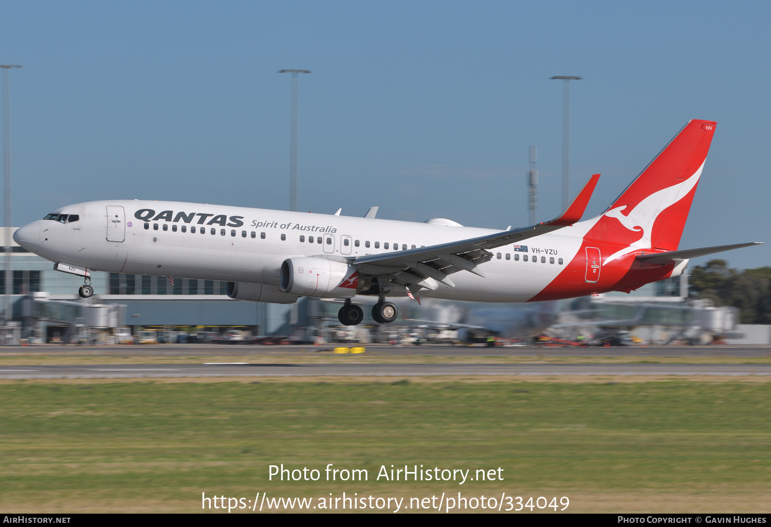 Aircraft Photo of VH-VZU | Boeing 737-838 | Qantas | AirHistory.net #334049