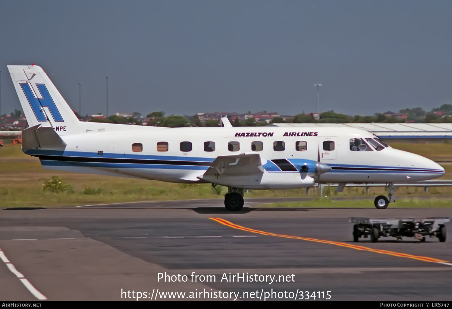 Aircraft Photo of VH-WPE | Embraer EMB-110P1A Bandeirante | Hazelton Airlines | AirHistory.net #334115