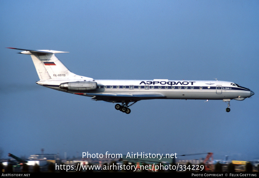 Aircraft Photo of RA-65113 | Tupolev Tu-134A-3 | Aeroflot | AirHistory.net #334229