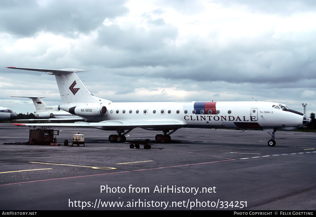 Aircraft Photo of RA-65132 | Tupolev Tu-134A-3 | Clintondale Aviation | AirHistory.net #334251