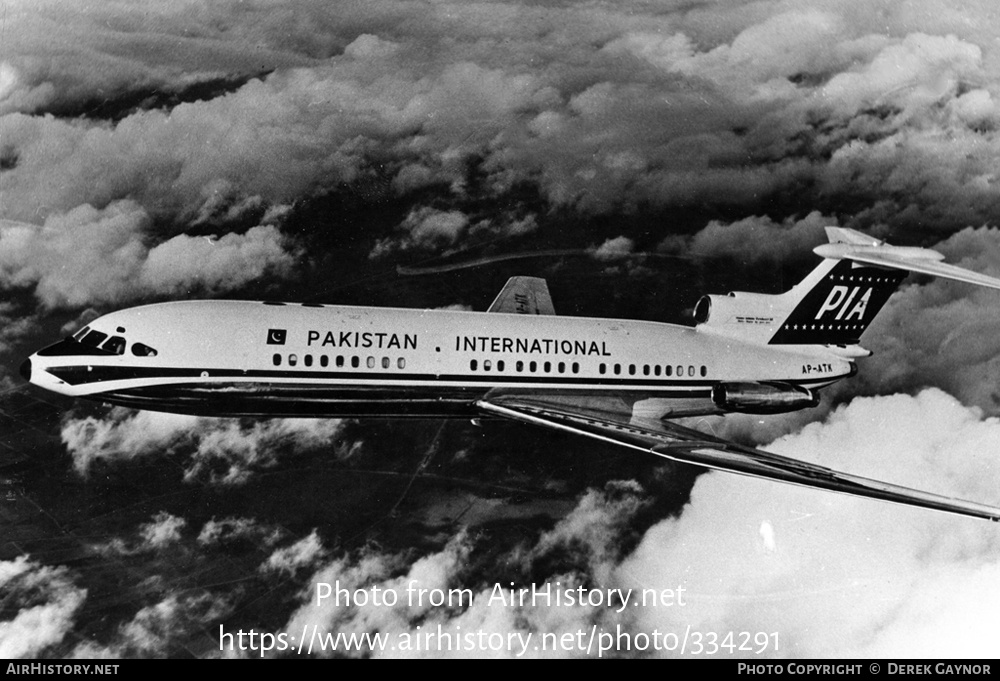 Aircraft Photo of AP-ATK | Hawker Siddeley HS-121 Trident 1E | Pakistan International Airlines - PIA | AirHistory.net #334291