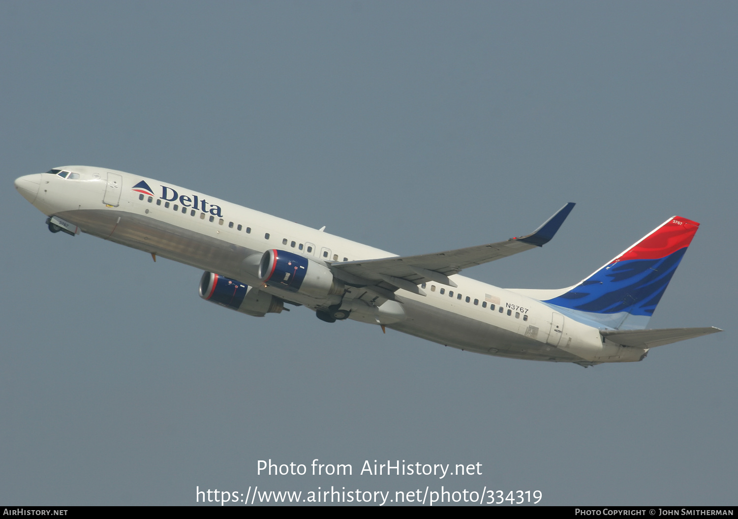 Aircraft Photo of N3767 | Boeing 737-832 | Delta Air Lines | AirHistory.net #334319