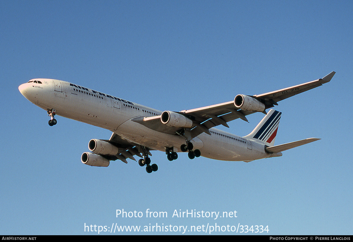 Aircraft Photo of F-GLZN | Airbus A340-313 | Air France | AirHistory.net #334334