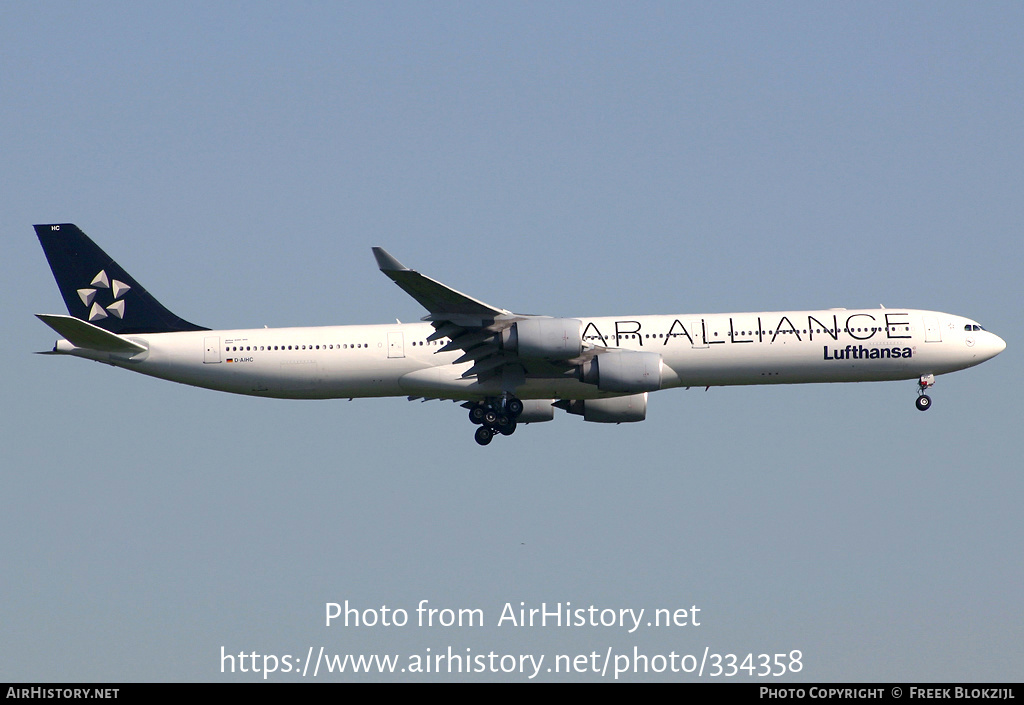 Aircraft Photo of D-AIHC | Airbus A340-642 | Lufthansa | AirHistory.net #334358