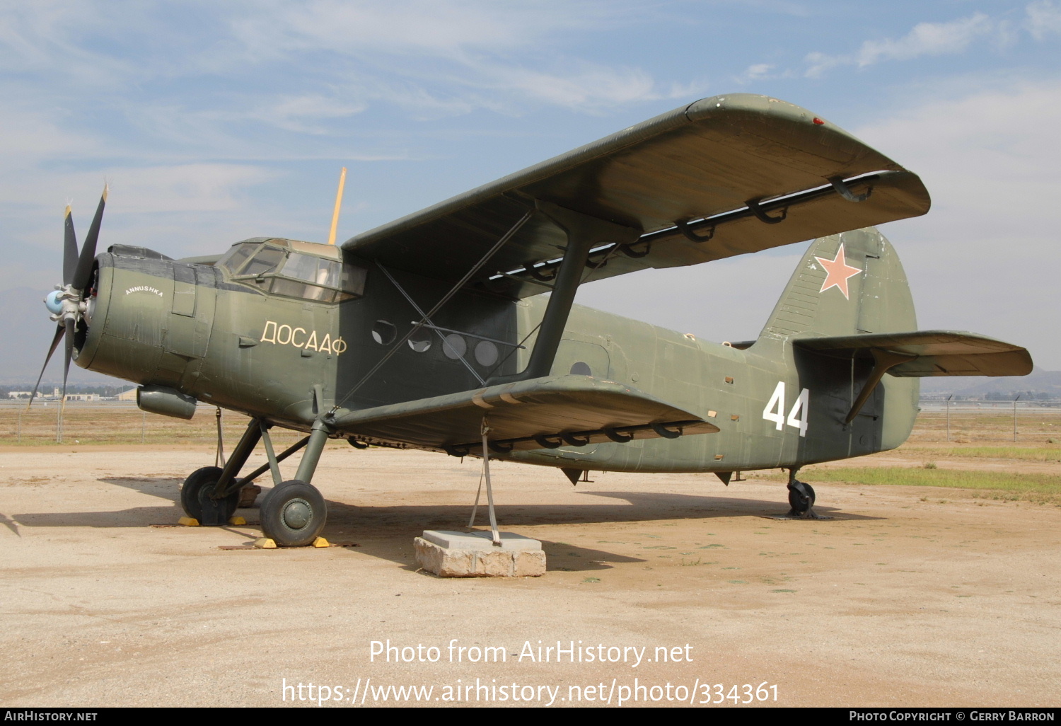 Aircraft Photo of N22AN / 44 white | Antonov An-2R | Soviet Union - Air Force | AirHistory.net #334361