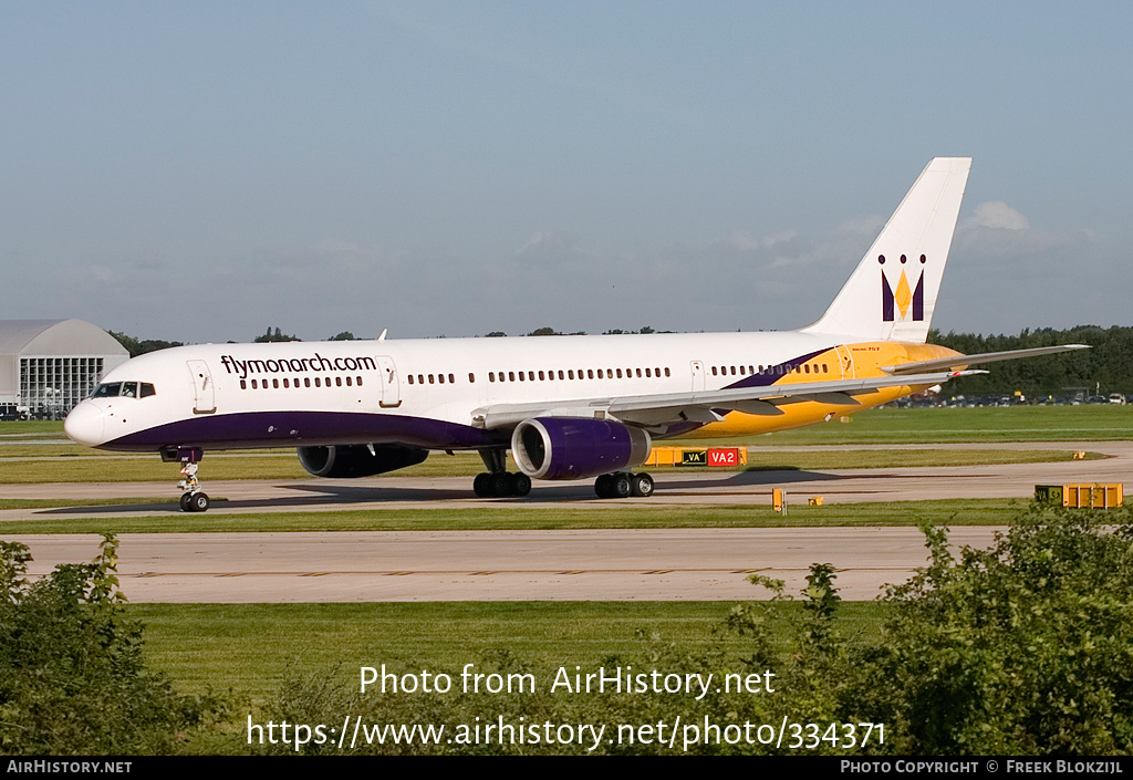 Aircraft Photo of G-MONK | Boeing 757-2T7 | Monarch Airlines | AirHistory.net #334371