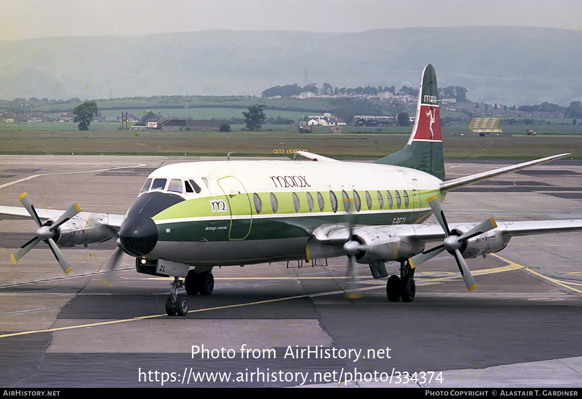 Aircraft Photo of G-BFZL | Vickers 836 Viscount | Manx Airlines | AirHistory.net #334374