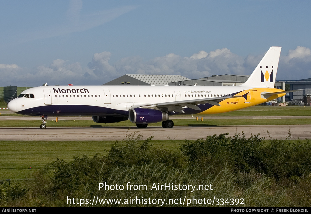 Aircraft Photo of G-OZBH | Airbus A321-231 | Monarch Airlines | AirHistory.net #334392