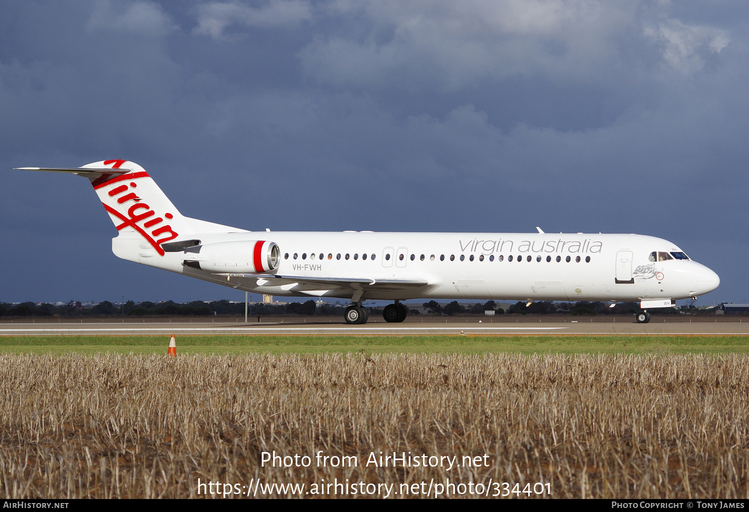 Aircraft Photo of VH-FWH | Fokker 100 (F28-0100) | Virgin Australia Regional Airlines | AirHistory.net #334401