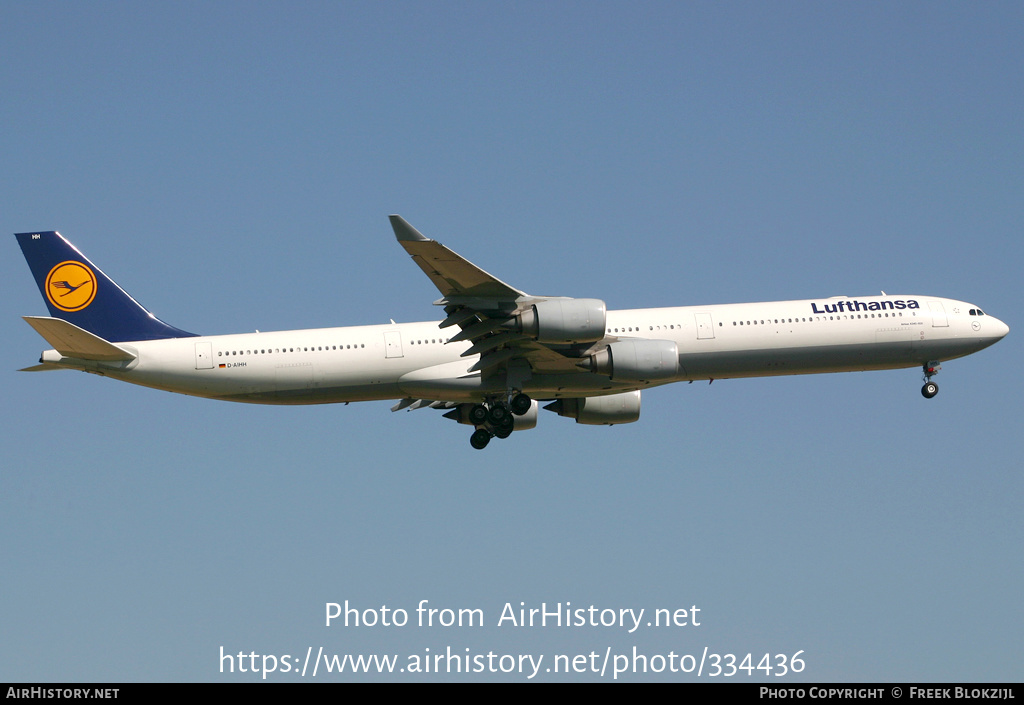 Aircraft Photo of D-AIHH | Airbus A340-642 | Lufthansa | AirHistory.net #334436