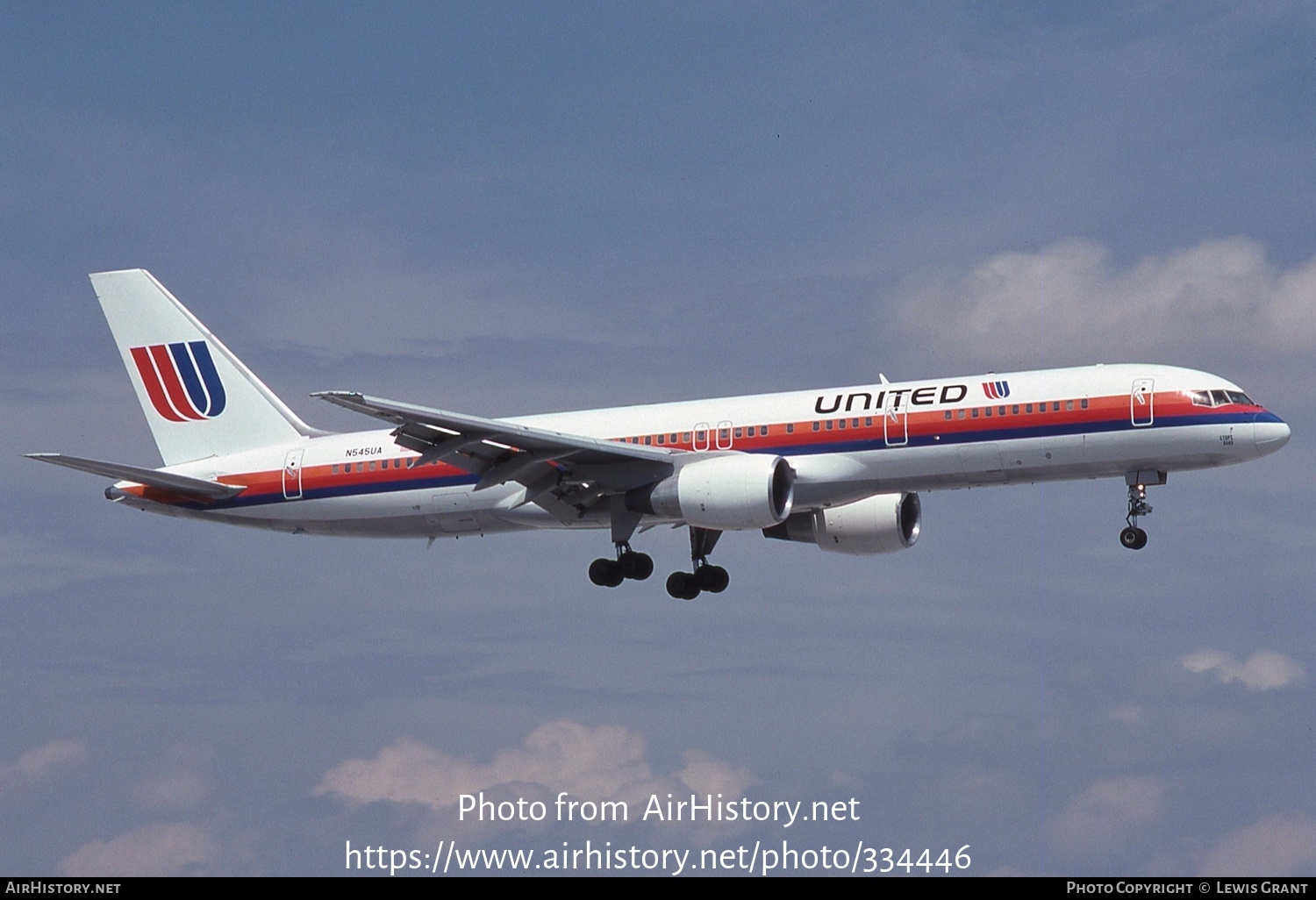 Aircraft Photo of N545UA | Boeing 757-222 | United Airlines | AirHistory.net #334446