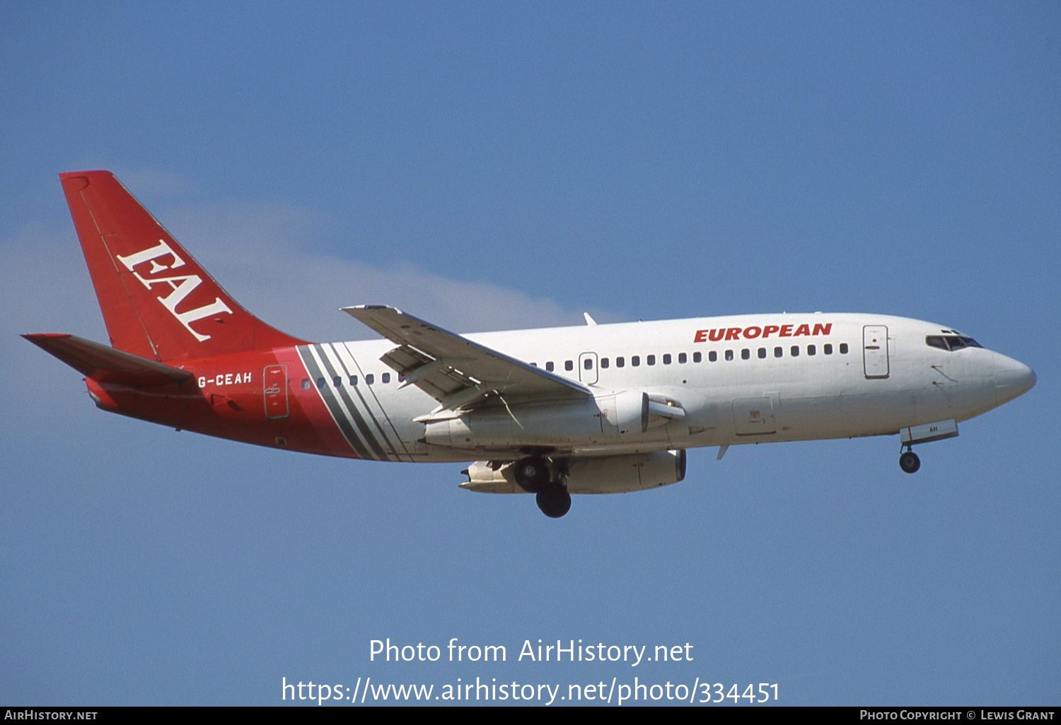 Aircraft Photo of G-CEAH | Boeing 737-229/Adv | European Aircharter - EAL/EAC | AirHistory.net #334451