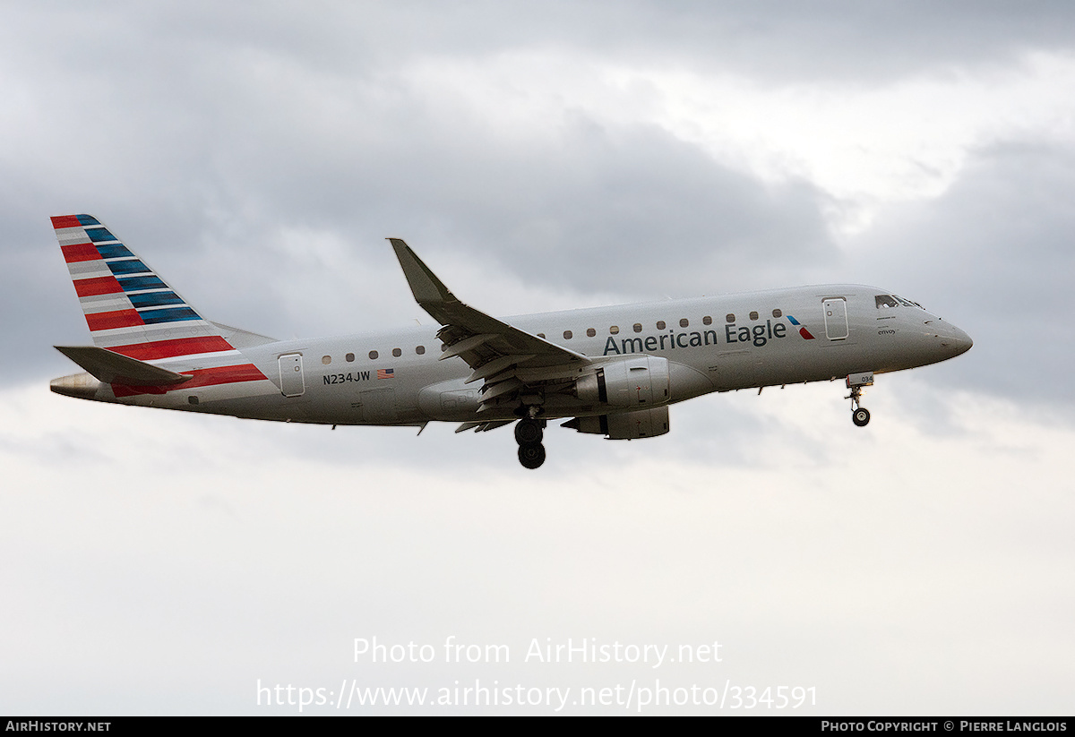 Aircraft Photo of N234JW | Embraer 175LR (ERJ-170-200LR) | American Eagle | AirHistory.net #334591