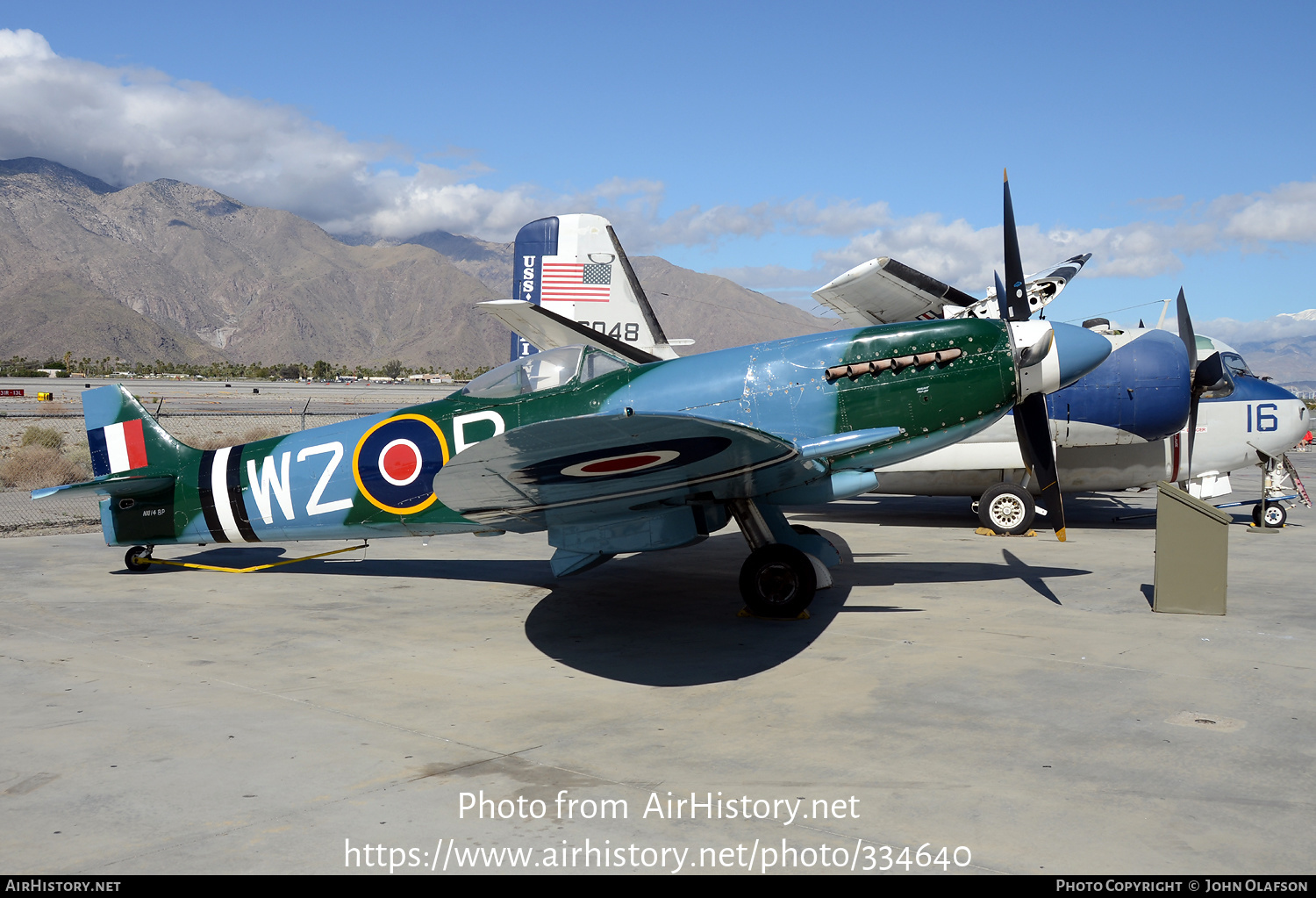 Aircraft Photo of N114BP / NX114BP | Supermarine 379 Spitfire FR14C | UK - Air Force | AirHistory.net #334640