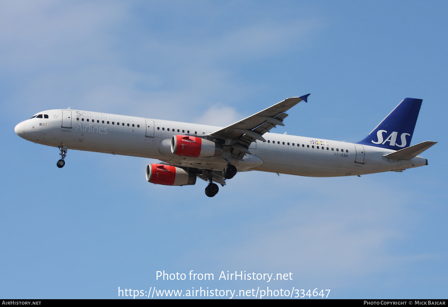 Aircraft Photo of OY-KBK | Airbus A321-232 | Scandinavian Airlines - SAS | AirHistory.net #334647