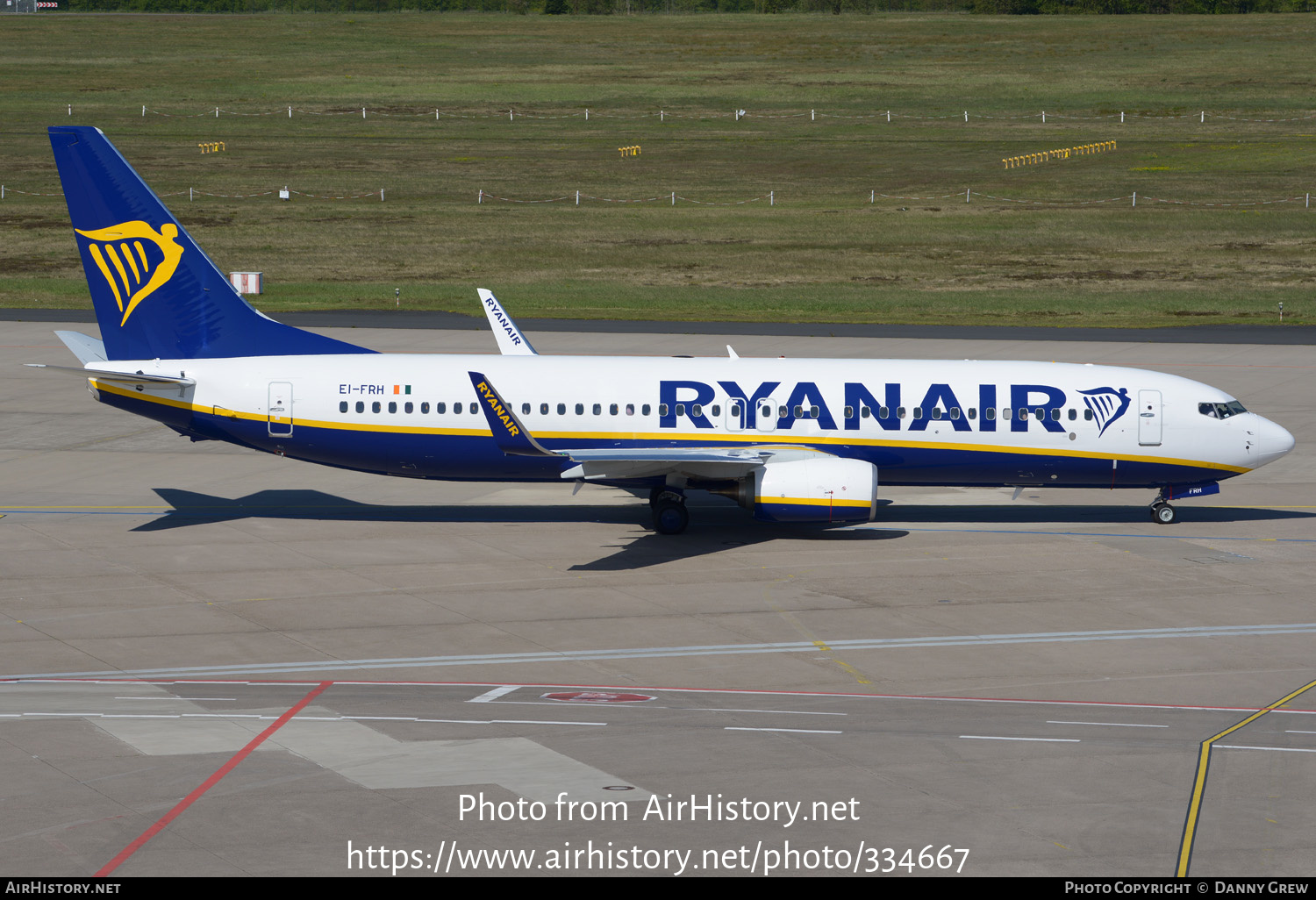 Aircraft Photo of EI-FRH | Boeing 737-8AS | Ryanair | AirHistory.net #334667