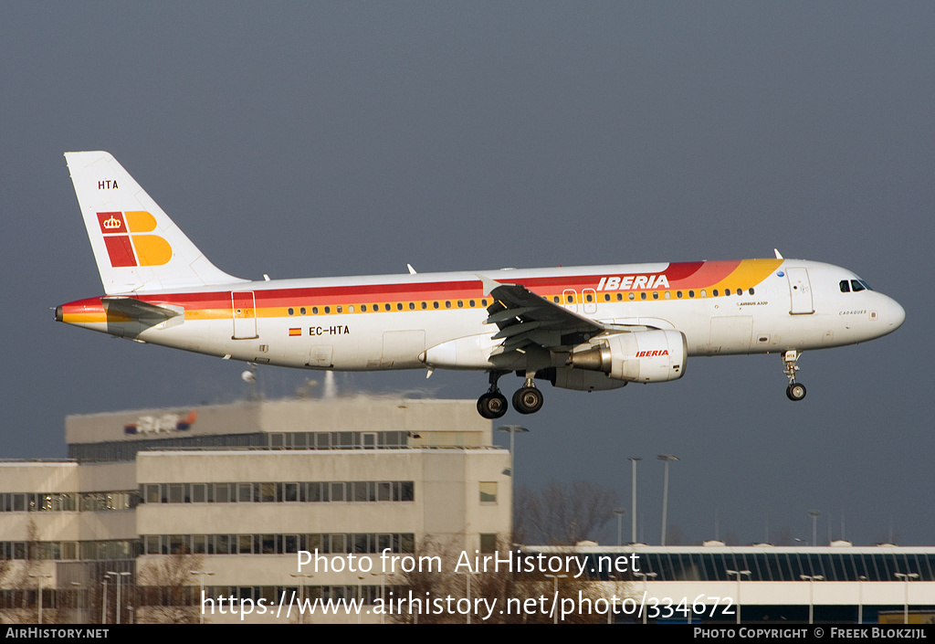 Aircraft Photo of EC-HTA | Airbus A320-214 | Iberia | AirHistory.net #334672