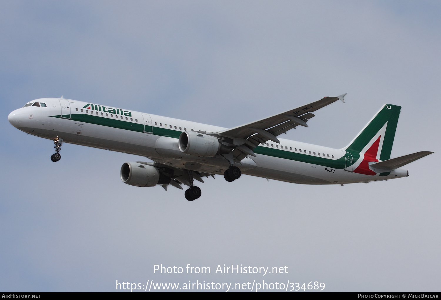 Aircraft Photo of EI-IXJ | Airbus A321-112 | Alitalia | AirHistory.net #334689