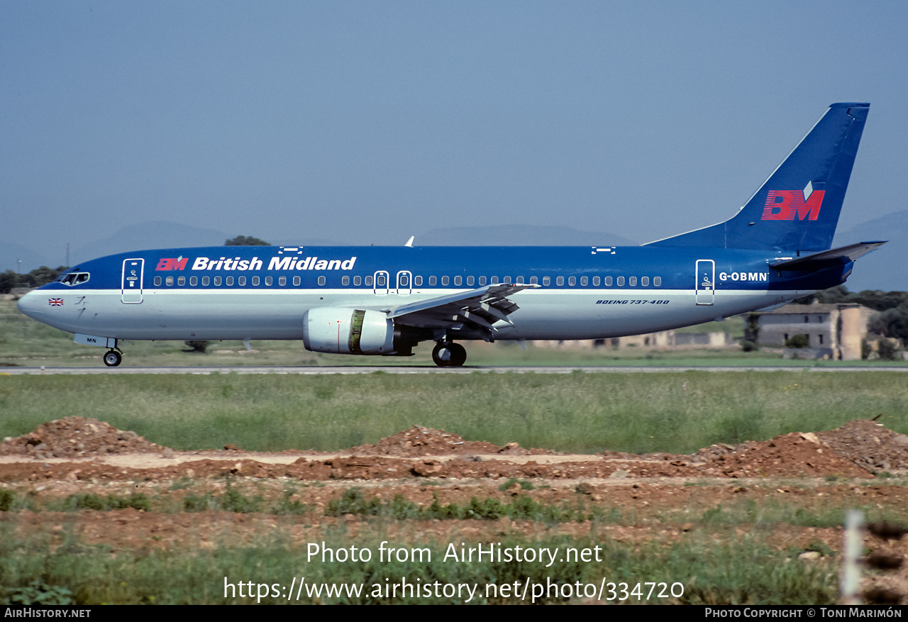 Aircraft Photo of G-OBMN | Boeing 737-46B | British Midland Airways - BMA | AirHistory.net #334720