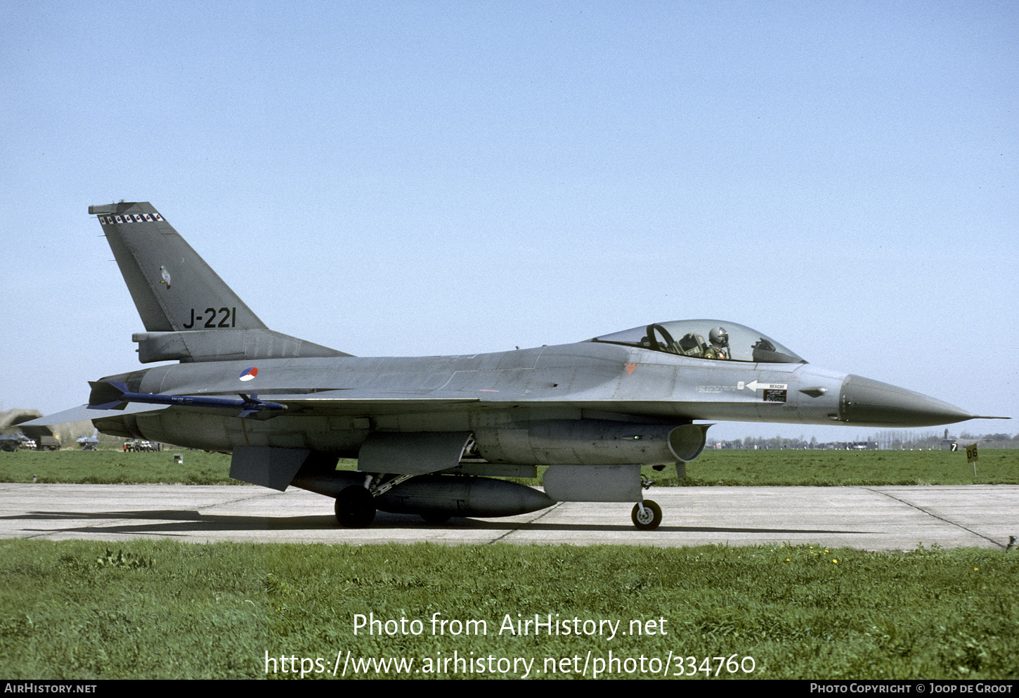 Aircraft Photo of J-221 | General Dynamics F-16A Fighting Falcon | Netherlands - Air Force | AirHistory.net #334760